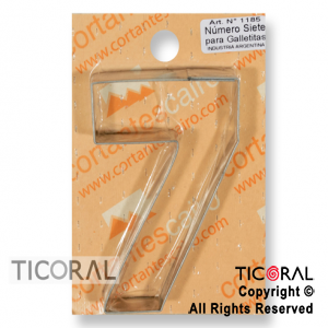 CORTANTE C 1185 NUMERO 7 PARA GALLETITAS x 1